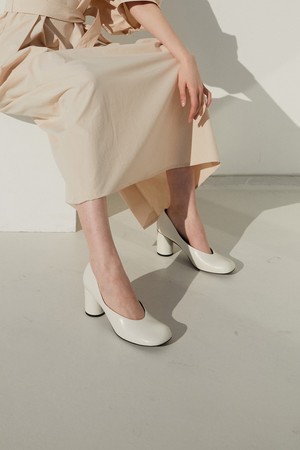 Luna Pumps Leather Ivory