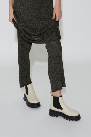 Lucas Chelsea Short Boots Cream