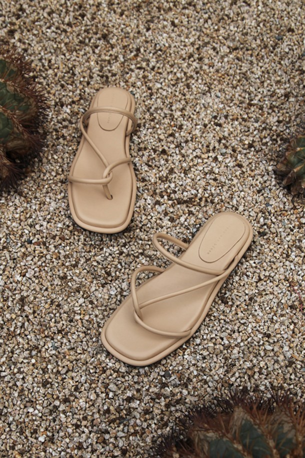 blanc sur blanc - 슬리퍼/뮬 - Maya Slides Leather Beige