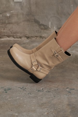 Noah Biker Boots Beige