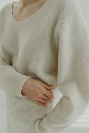 ALPACA TWO WAY KNIT TOP_IVORY