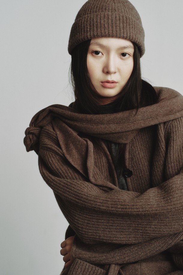 REPLAIN - 모자 - CASHMERE 10 BEANIE_BROWN