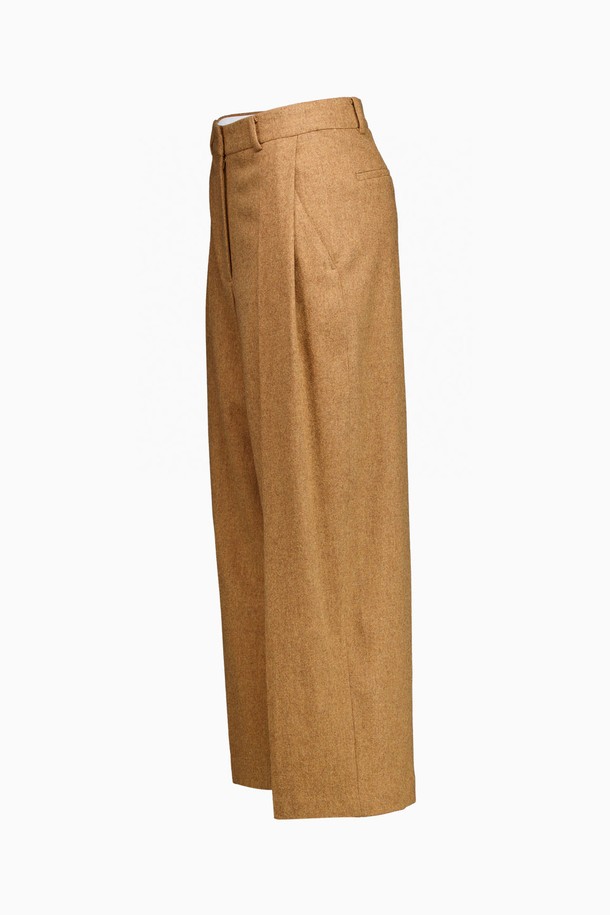 REPLAIN - 롱/미디팬츠 - WOOL BLEND WIDE PANTS_BEIGE