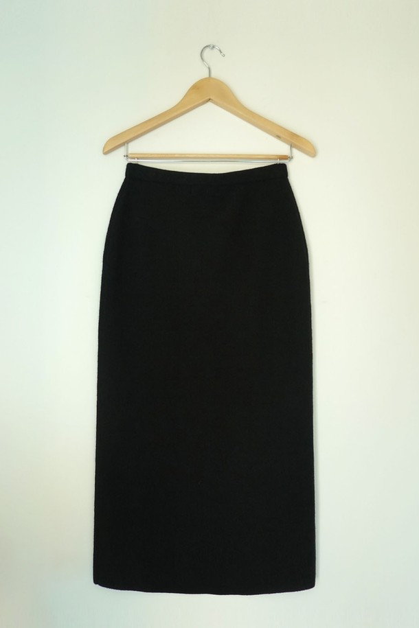 REPLAIN - 롱스커트 - (YEONXJAE COLLABO) LONG KNIT SKIRT_BLACK