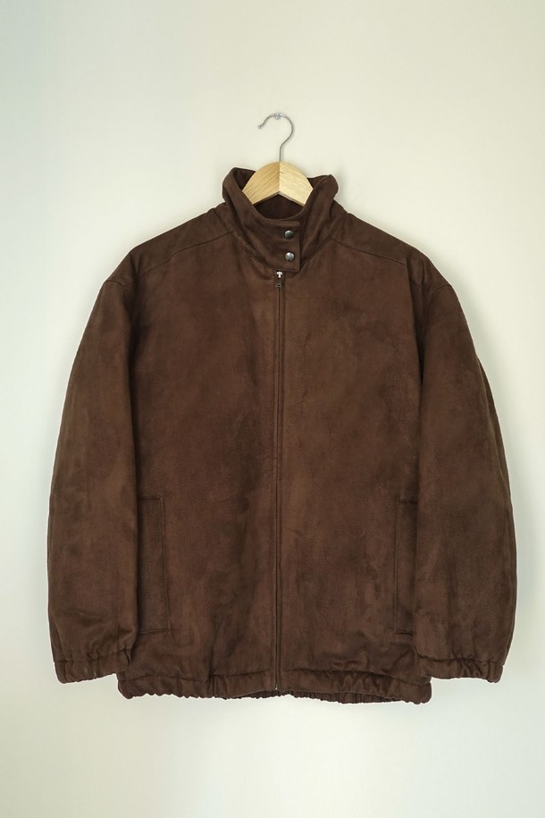 REPLAIN - 점퍼 - (YEONXJAE COLLABO) FAUX SUEDE JUMPER_DARK BROWN