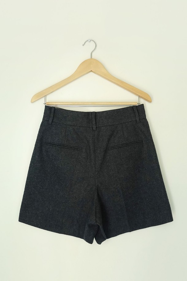 REPLAIN - 쇼트팬츠 - (YEONXJAE COLLABO) WOOL BLEND SHORTS_NAVY