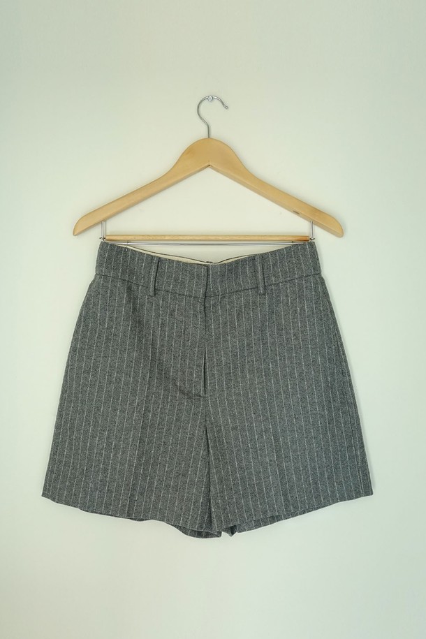 REPLAIN - 쇼트팬츠 - (YEONXJAE COLLABO) WOOL BLEND SHORTS_GREY