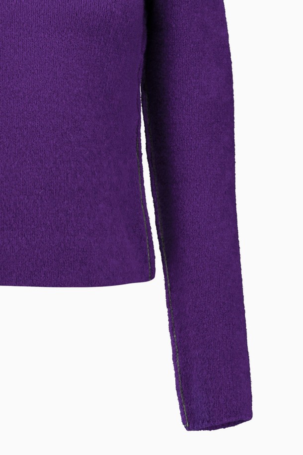 REPLAIN - 스웨터 - STITCH TURTLE KNIT_VIOLET