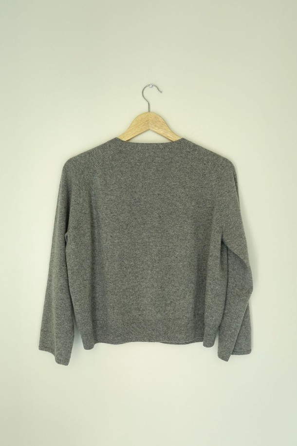 REPLAIN - 가디건 - (YEONXJAE COLLABO) WOOL CASHEMERE CARDIGAN_GREY