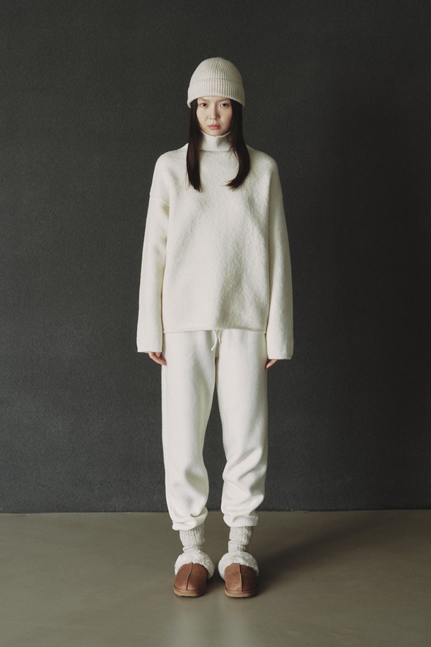 REPLAIN - 팬츠 - CASHMERE 10 JOGGER PANTS_OFF WHITE