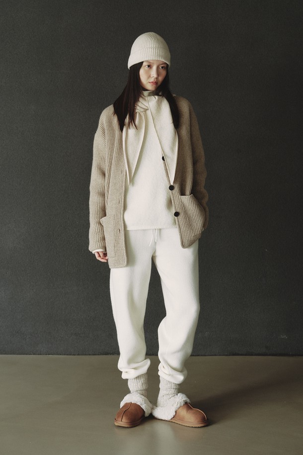 REPLAIN - 가디건 - CASHMERE 10 BOXY CARDIGAN_BEIGE