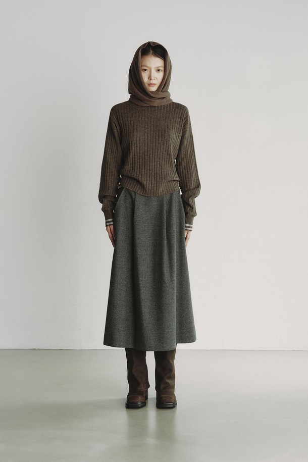 REPLAIN - 스카프/머플러 - CASHMERE 10 TRIANGLE MUFFLER_BROWN