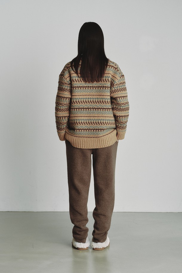 REPLAIN - 점퍼 - CHUNKY KNIT JUMPER_BEIGE