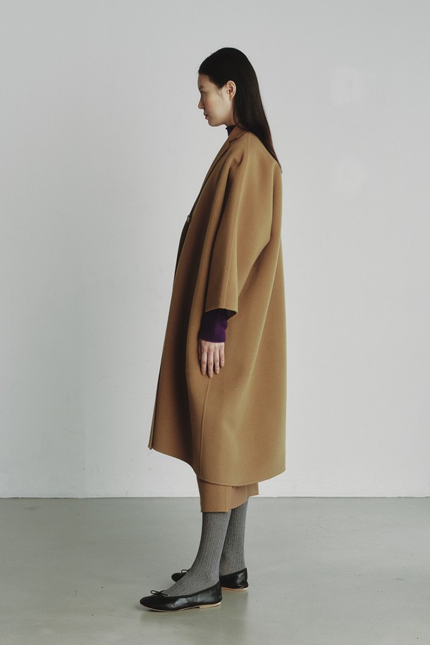 REPLAIN - 코트 - WOOL HANDMADE DOLMAN COAT_CAMEL