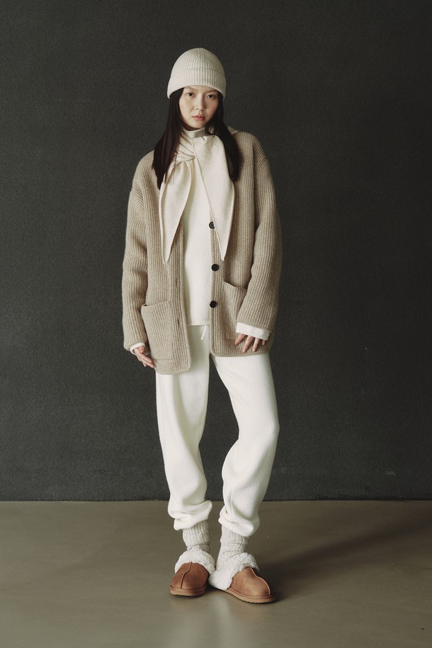 REPLAIN - 팬츠 - CASHMERE 10 JOGGER PANTS_OFF WHITE