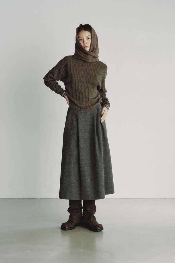 REPLAIN - 스카프/머플러 - CASHMERE 10 TRIANGLE MUFFLER_BROWN