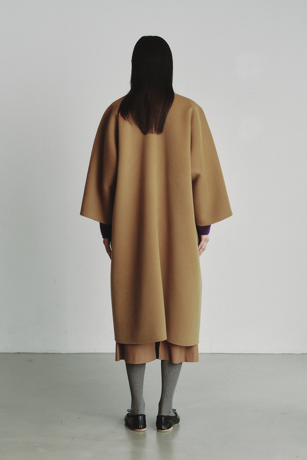 REPLAIN - 코트 - WOOL HANDMADE DOLMAN COAT_CAMEL