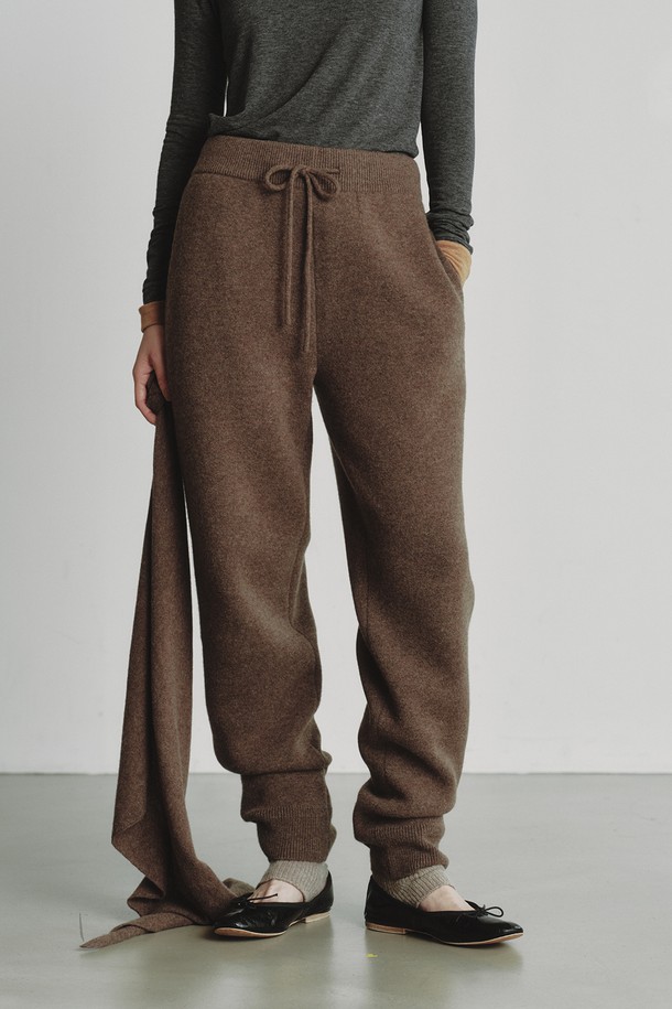 REPLAIN - 팬츠 - CASHMERE 10 JOGGER PANTS_BROWN