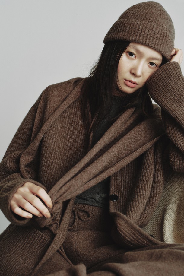 REPLAIN - 모자 - CASHMERE 10 BEANIE_BROWN