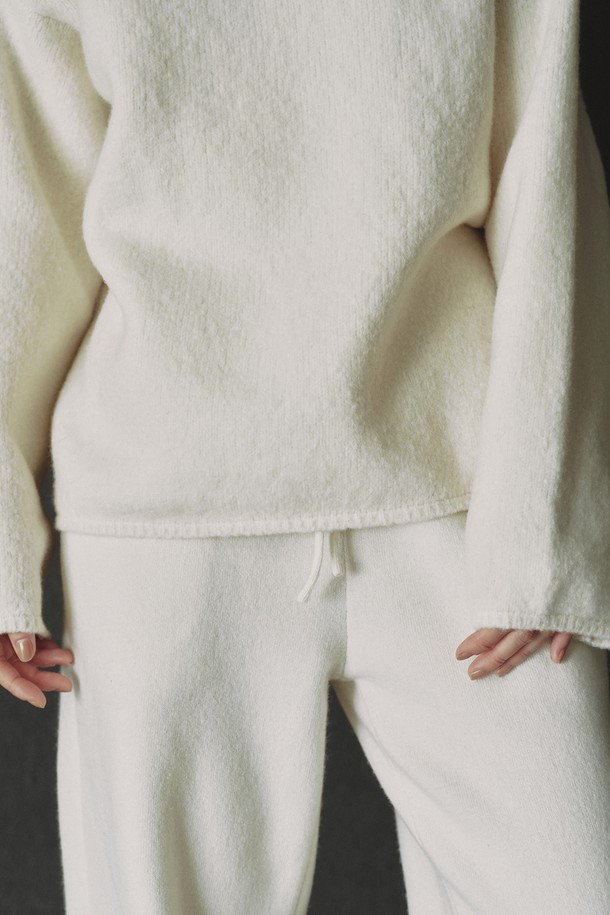 REPLAIN - 터틀넥 - SNOWY CHUNKY KNIT_IVORY