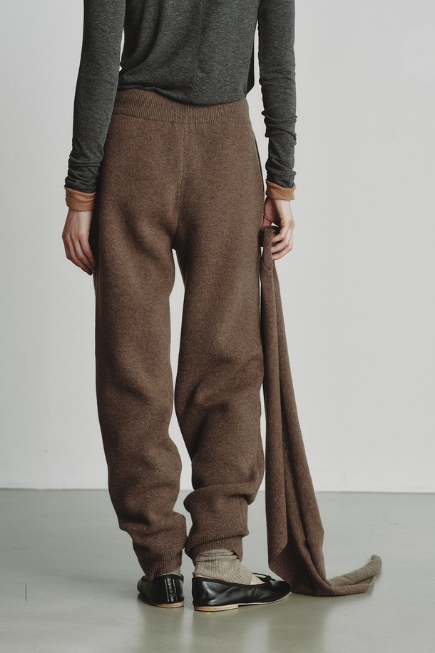 REPLAIN - 팬츠 - CASHMERE 10 JOGGER PANTS_BROWN