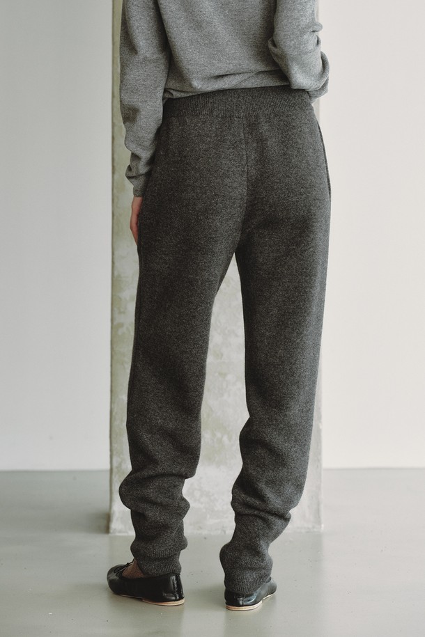 REPLAIN - 팬츠 - CASHMERE 10 JOGGER PANTS_DARK GREY