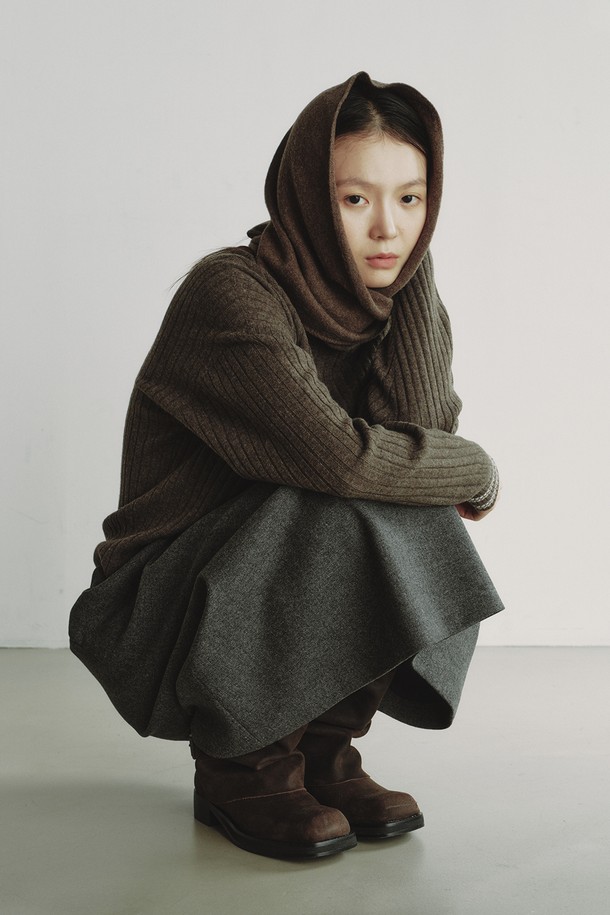 REPLAIN - 스카프/머플러 - CASHMERE 10 TRIANGLE MUFFLER_BROWN