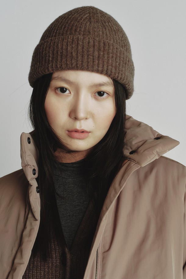 REPLAIN - 모자 - CASHMERE 10 BEANIE_BROWN