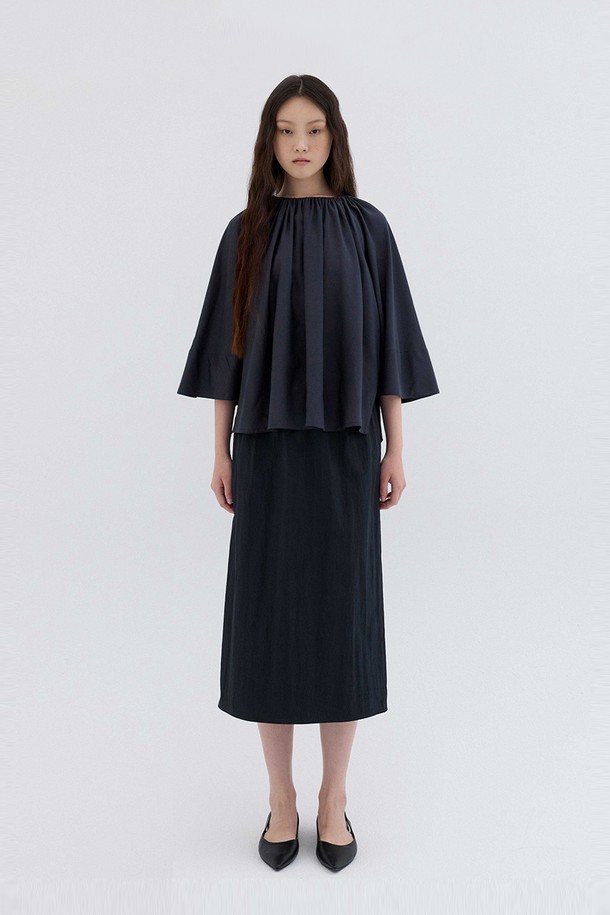 REPLAIN - 미디스커트 - VOLUME MIDI SKIRT _BLACK