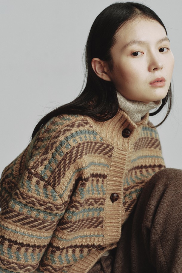 REPLAIN - 점퍼 - CHUNKY KNIT JUMPER_BEIGE