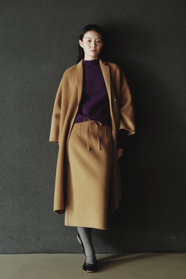 REPLAIN - 코트 - WOOL HANDMADE DOLMAN COAT_CAMEL