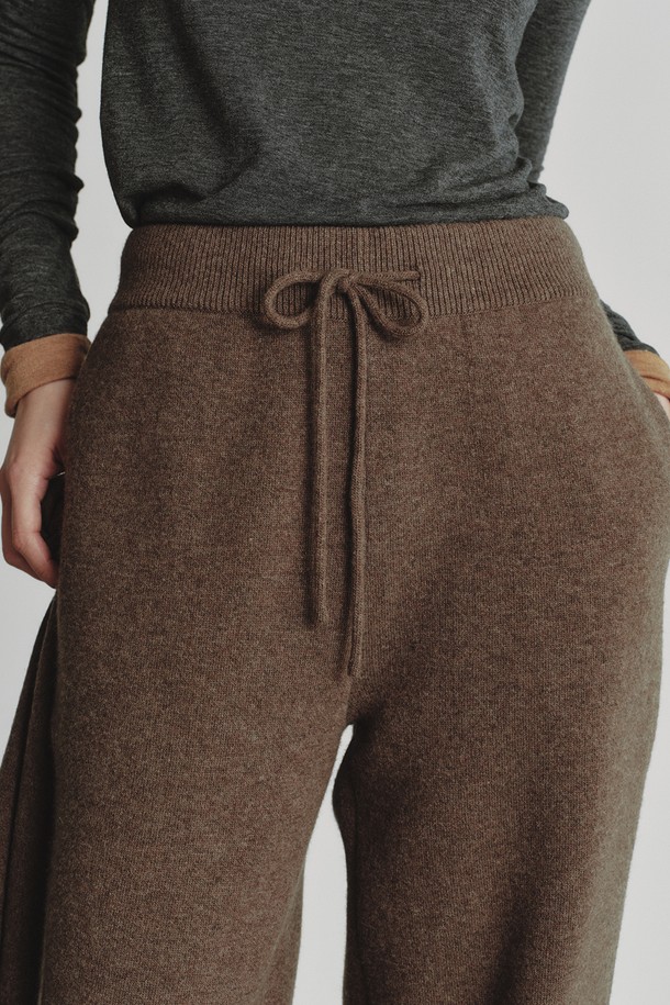 REPLAIN - 팬츠 - CASHMERE 10 JOGGER PANTS_BROWN