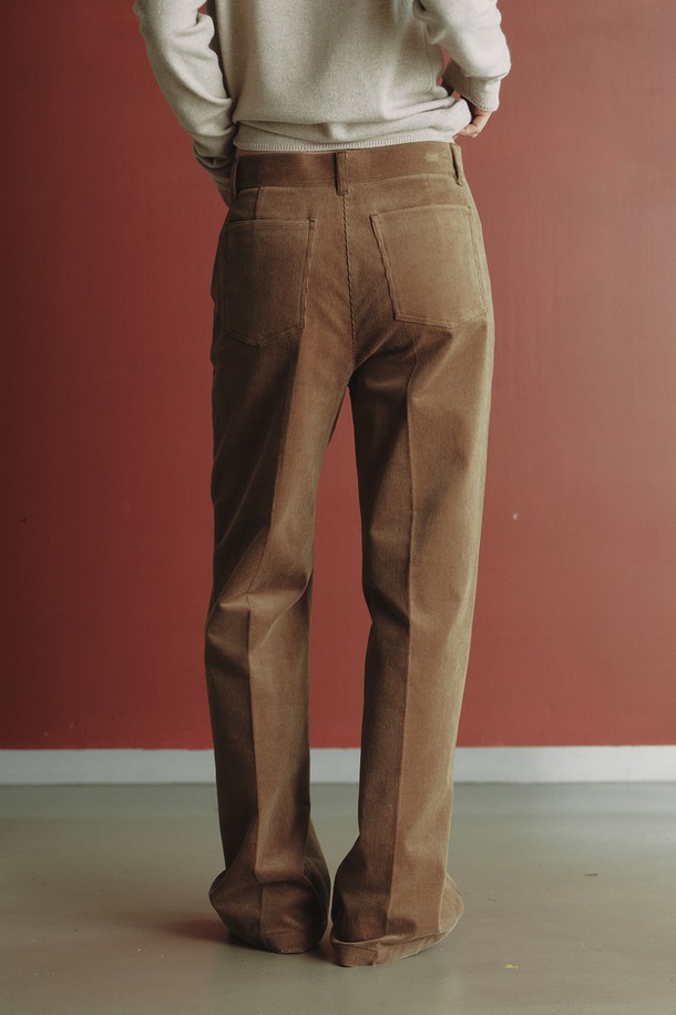 REPLAIN - 롱/미디팬츠 - CORDUROY STRAIGHT PANTS_BEIGE