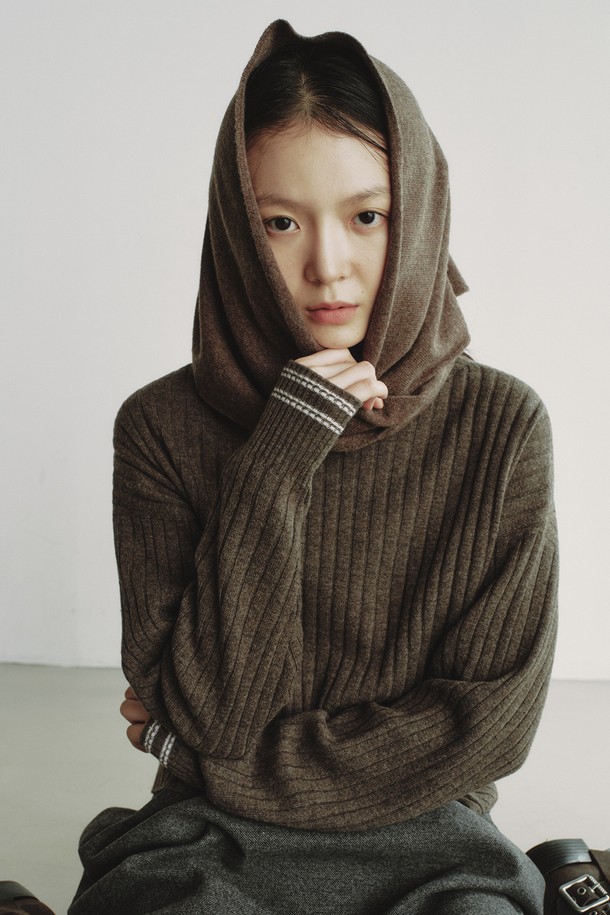 REPLAIN - 스카프/머플러 - CASHMERE 10 TRIANGLE MUFFLER_BROWN