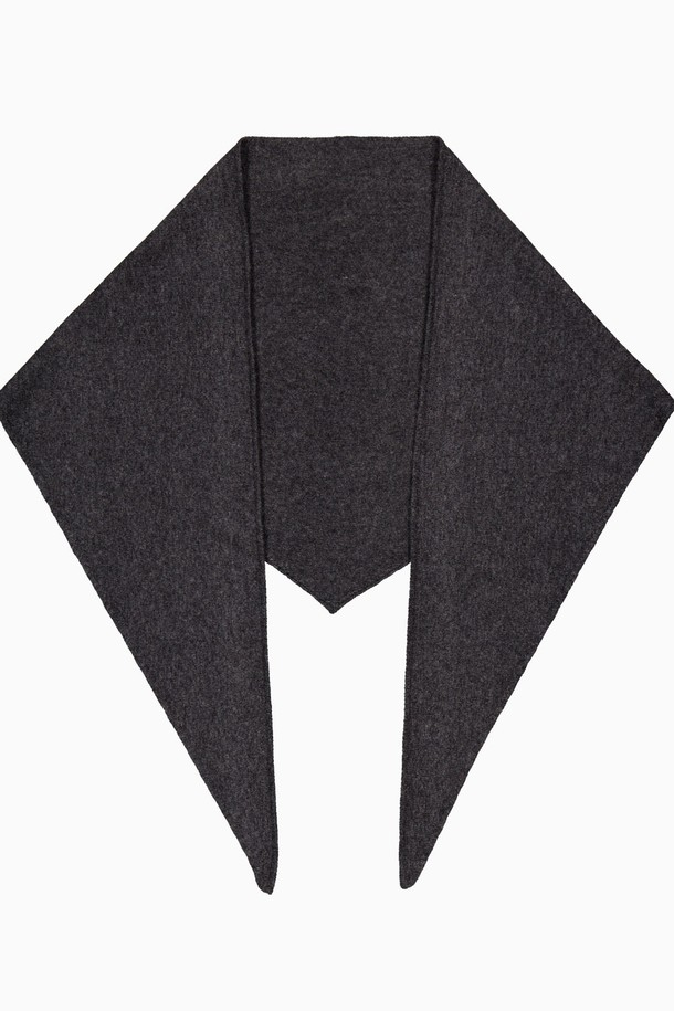 REPLAIN - 스카프/머플러 - CASHMERE 10 TRIANGLE MUFFLER_DARK GREY