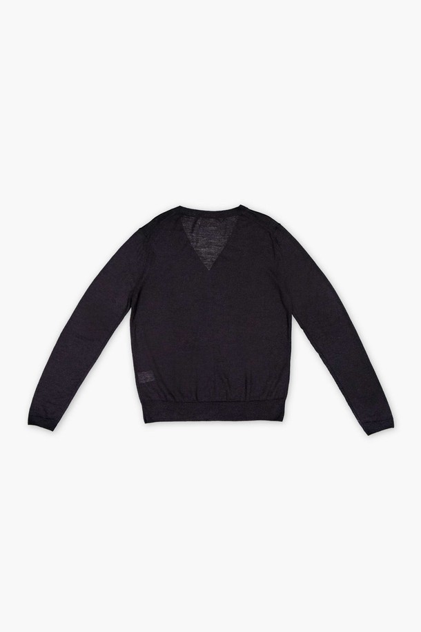 REPLAIN - 가디건 - WOOL SILK CARDIGAN_BLACK