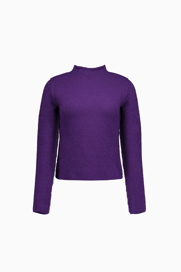 REPLAIN - 스웨터 - STITCH TURTLE KNIT_VIOLET