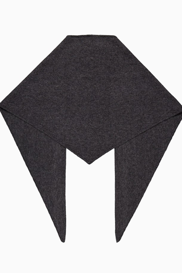 REPLAIN - 스카프/머플러 - CASHMERE 10 TRIANGLE MUFFLER_DARK GREY