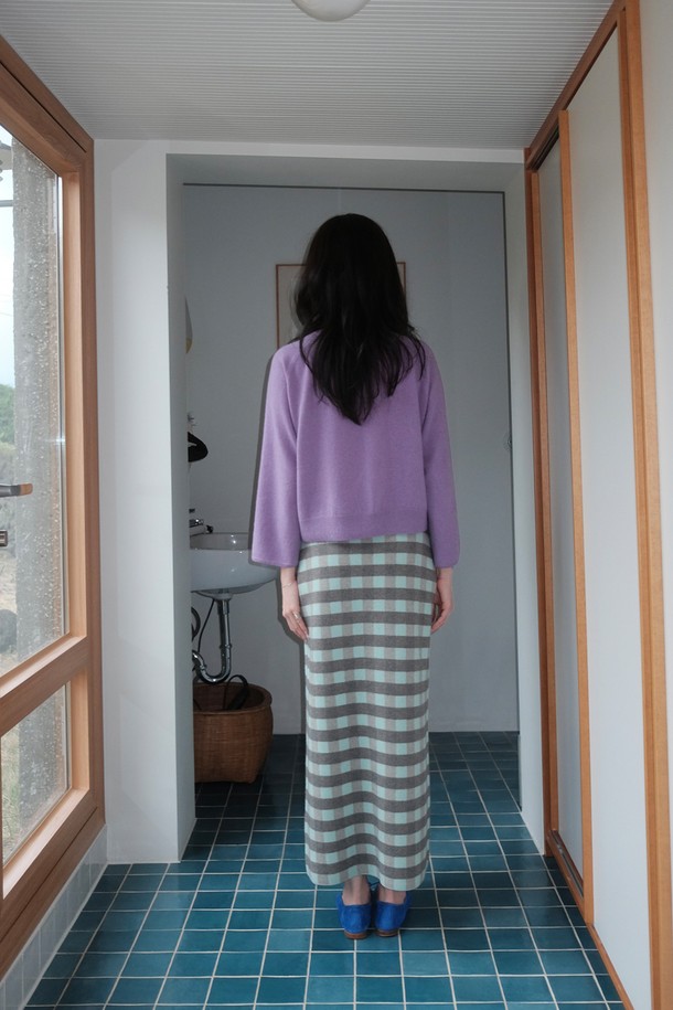 REPLAIN - 롱스커트 - (YEONXJAE COLLABO) LONG KNIT SKIRT_MINT