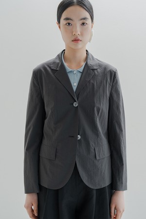 COTTON BLEND LIGHTWEIGHT JACKET_CHARCOAL