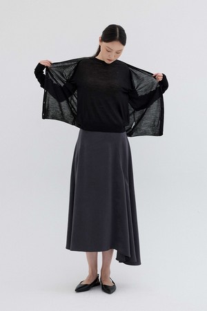 WOOL SILK KNIT TOP_BLACK