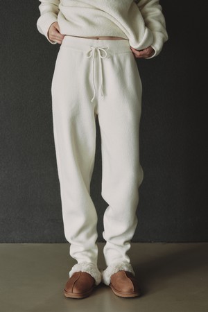 CASHMERE 10 JOGGER PANTS_OFF WHITE