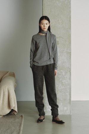 CASHMERE 10 JOGGER PANTS_DARK GREY