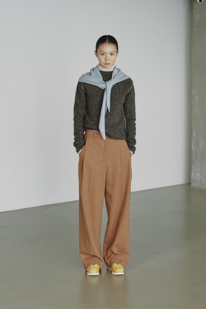 WOOL BLEND WIDE PANTS_BEIGE