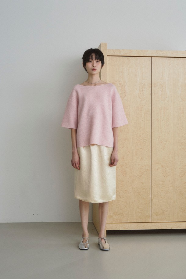 RePLAIN - 스웨터 - ITALIAN ALPACA KNIT TOP_PINK