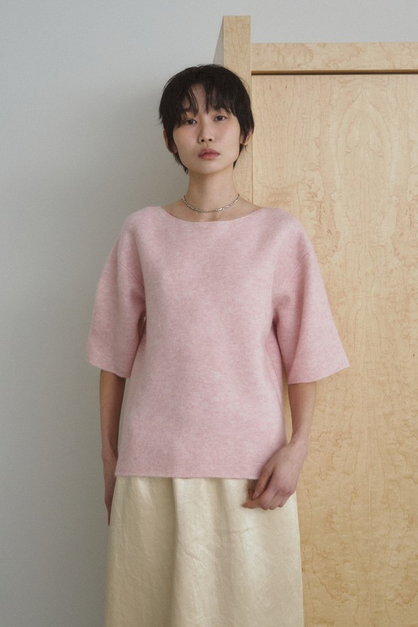 RePLAIN - 스웨터 - ITALIAN ALPACA KNIT TOP_PINK