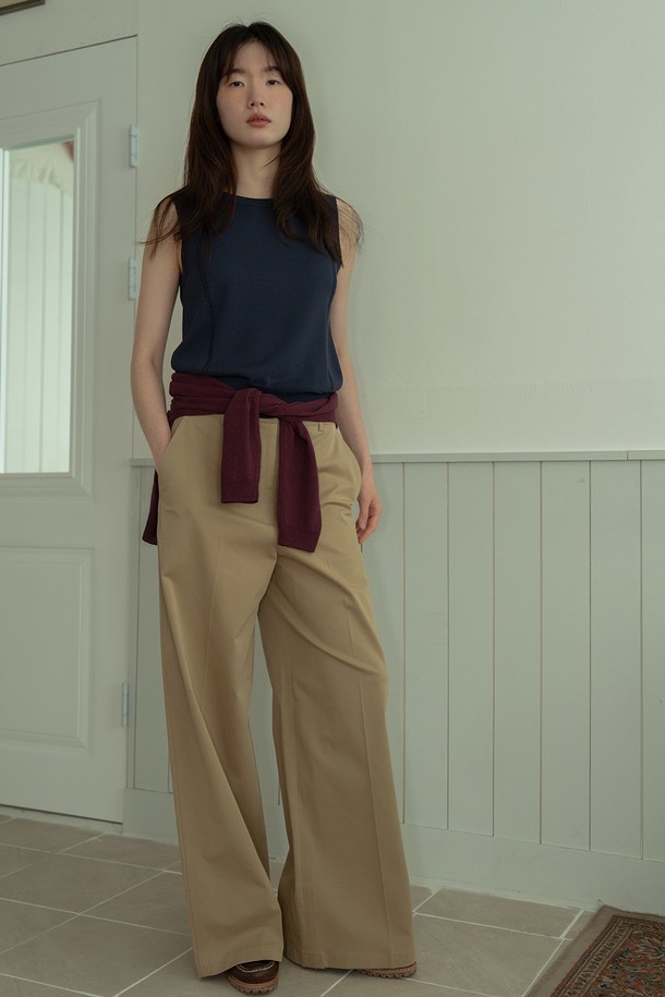 RePLAIN - 베스트 - ITALIAN VISCOSE SLEEVELESS TOP_DARK NAVY