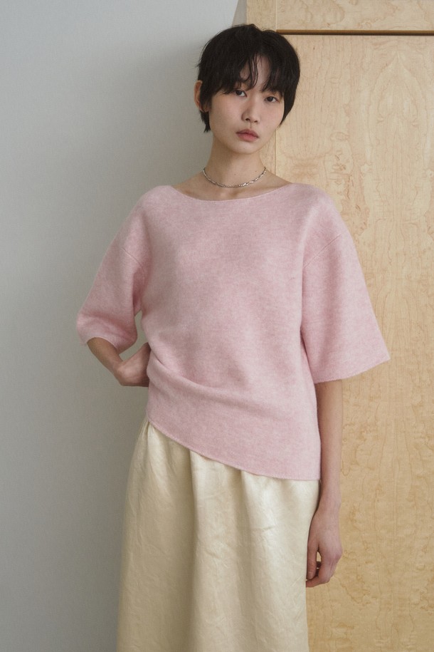 RePLAIN - 스웨터 - ITALIAN ALPACA KNIT TOP_PINK