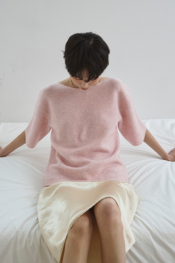 RePLAIN - 스웨터 - ITALIAN ALPACA KNIT TOP_PINK