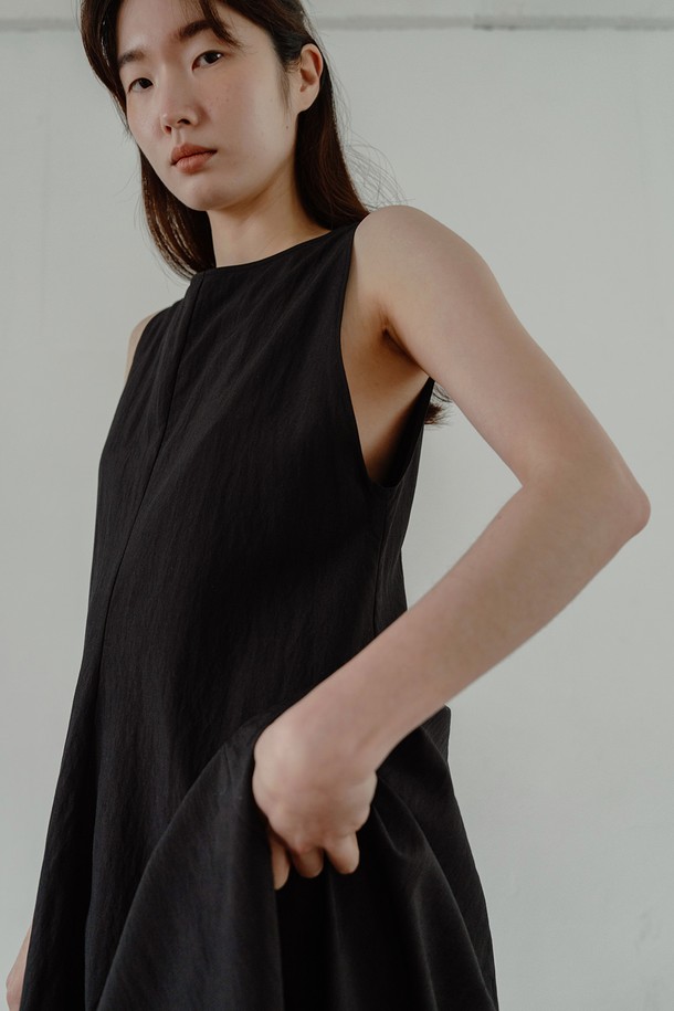 RePLAIN - 민소매 원피스 - BOATNECK MAXI DRESS_BLACK